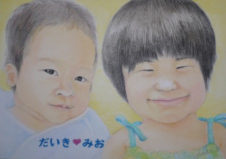 商品３～（似顔絵パンパステル＆色鉛筆～Ｂ４イラストボード）