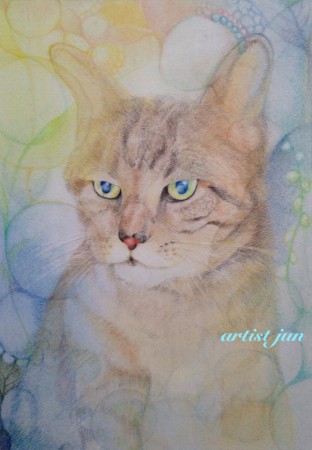 『ペットの似顔絵』～パンパステル＆色鉛筆