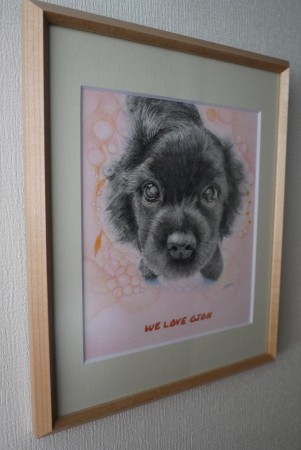 ぎおんくん額装