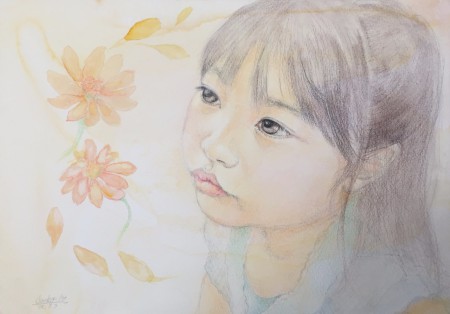 商品２～（似顔絵パンパステル＆色鉛筆～Ｂ５イラストボード）